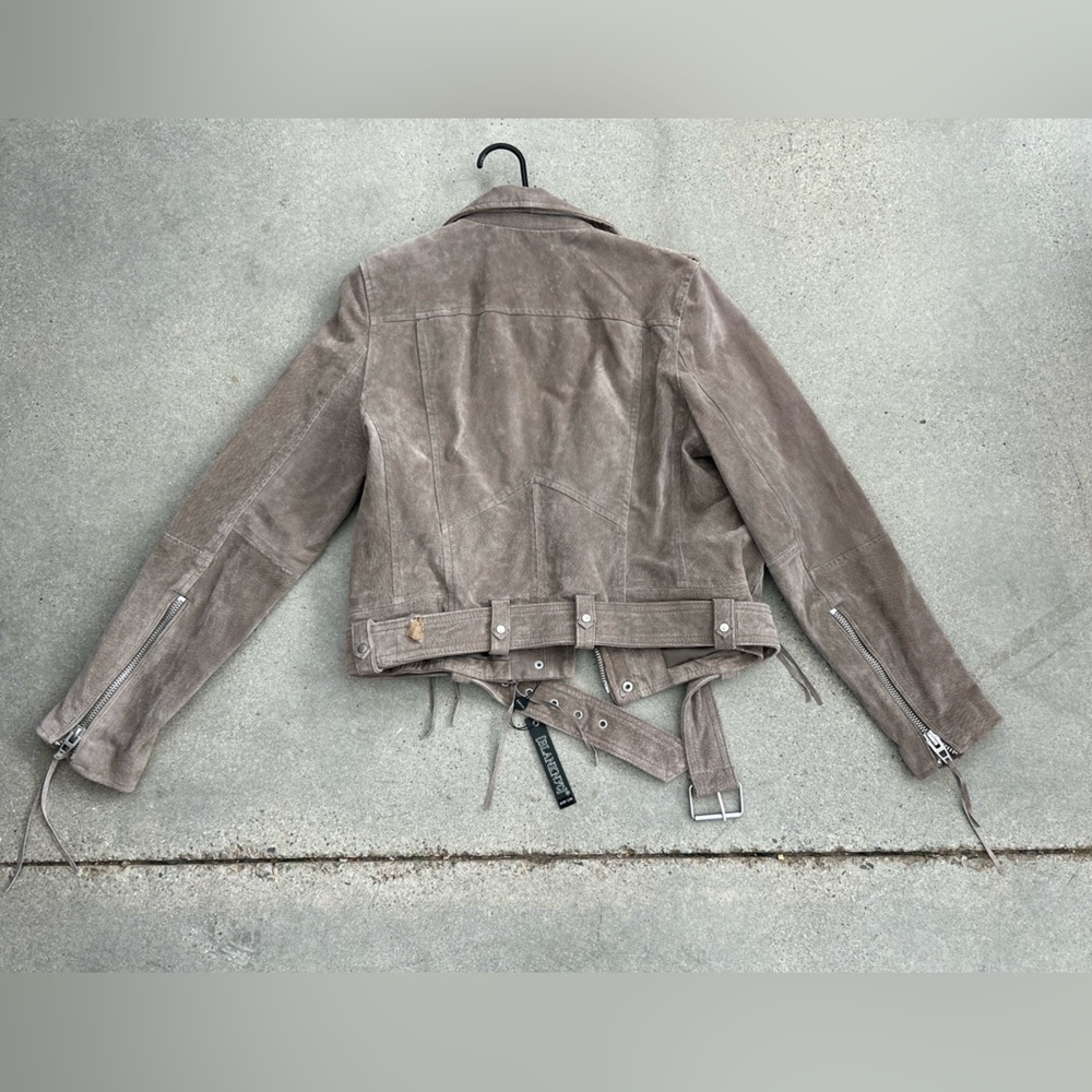 Gray Suede Leather Jacket - image 2